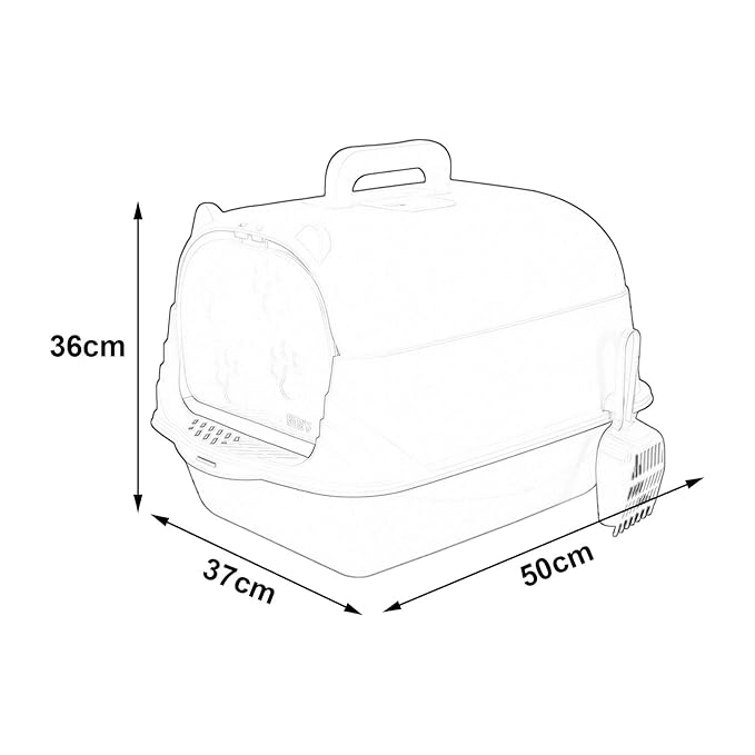 Cat Litter Box with Lid Enclosed and Covered